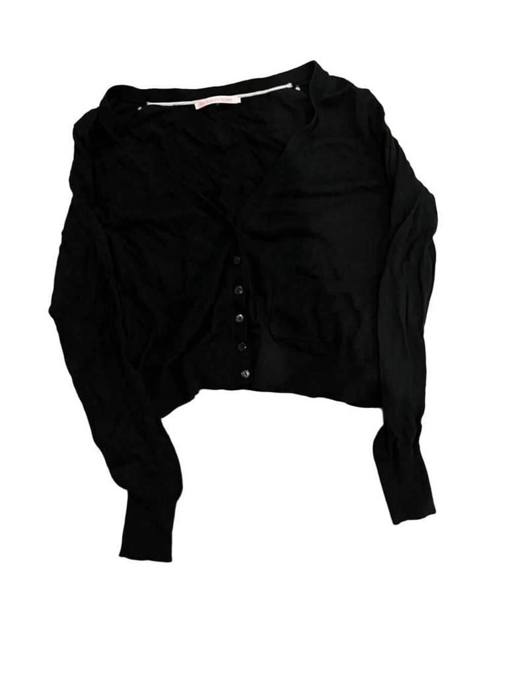 Victoria's Secret Black Button-Front Cardigan Sweater Size S